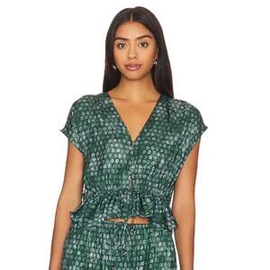 Free People Dreambound Top Emerald Combo XS